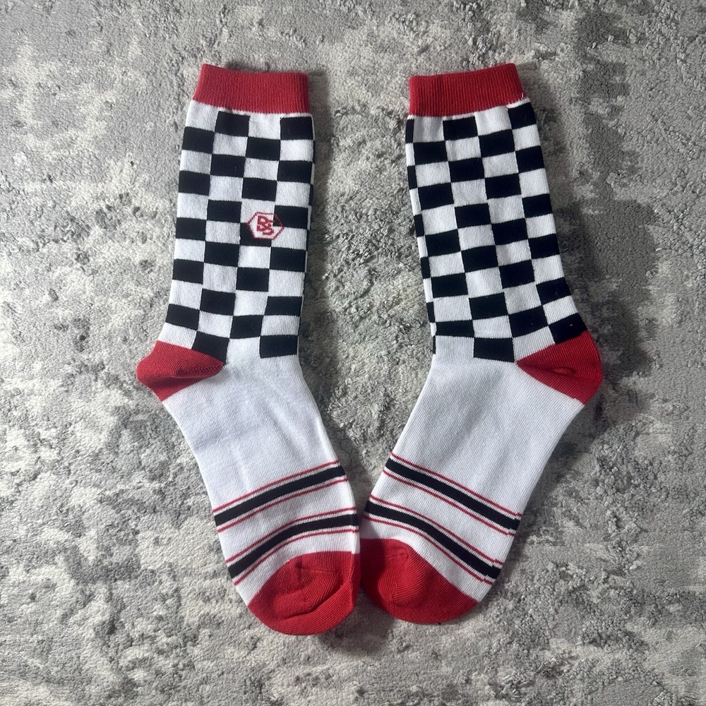 CHECKERBOARD UNISEX  Fun Novelty Sock NEW